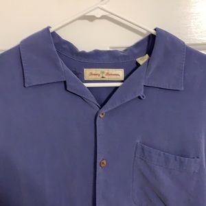 Tommy Bahama short sleeve button up blue - m